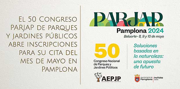 Inscripciones abiertas para el 50 Congreso PARJAP de parques y jardines públicos