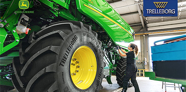 El acuerdo entre Trelleborg Tires y John Deere para la expansión de los neumáticos agrícolas en Brasil