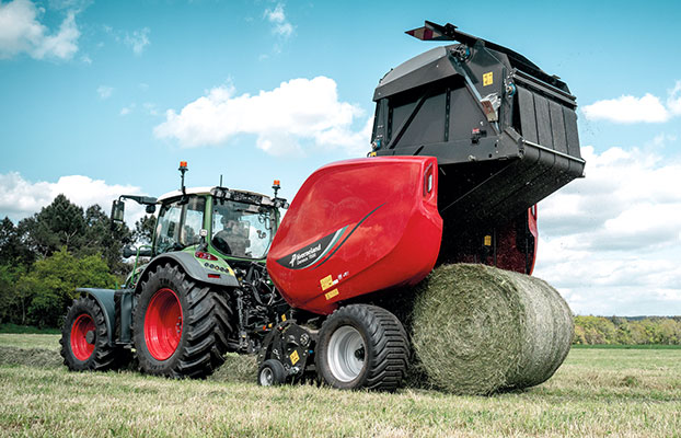 Foto Nueva rotoempacadora de c�mara variable DENSUS de Kverneland