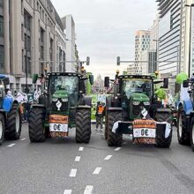 Agricultores europeos toman Bruselas contra los recortes de la PAC y el acuerdo con Mercosur